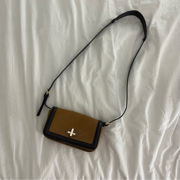 Zara Genuine Suede Leather Bag - Picture 3 of 5